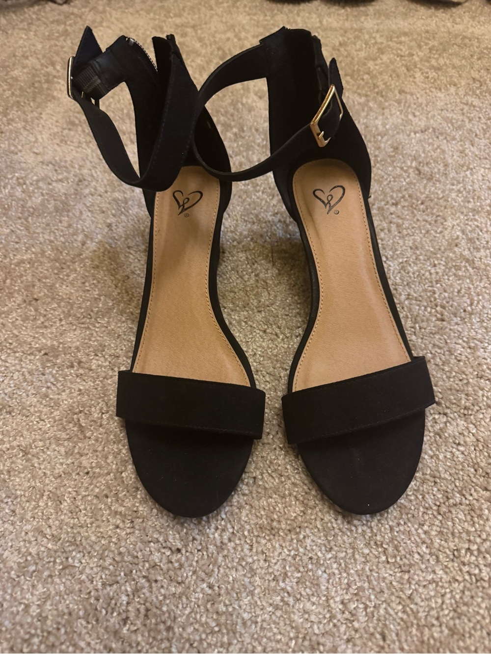 Women's Black Ankle-Strap Dress Sandals